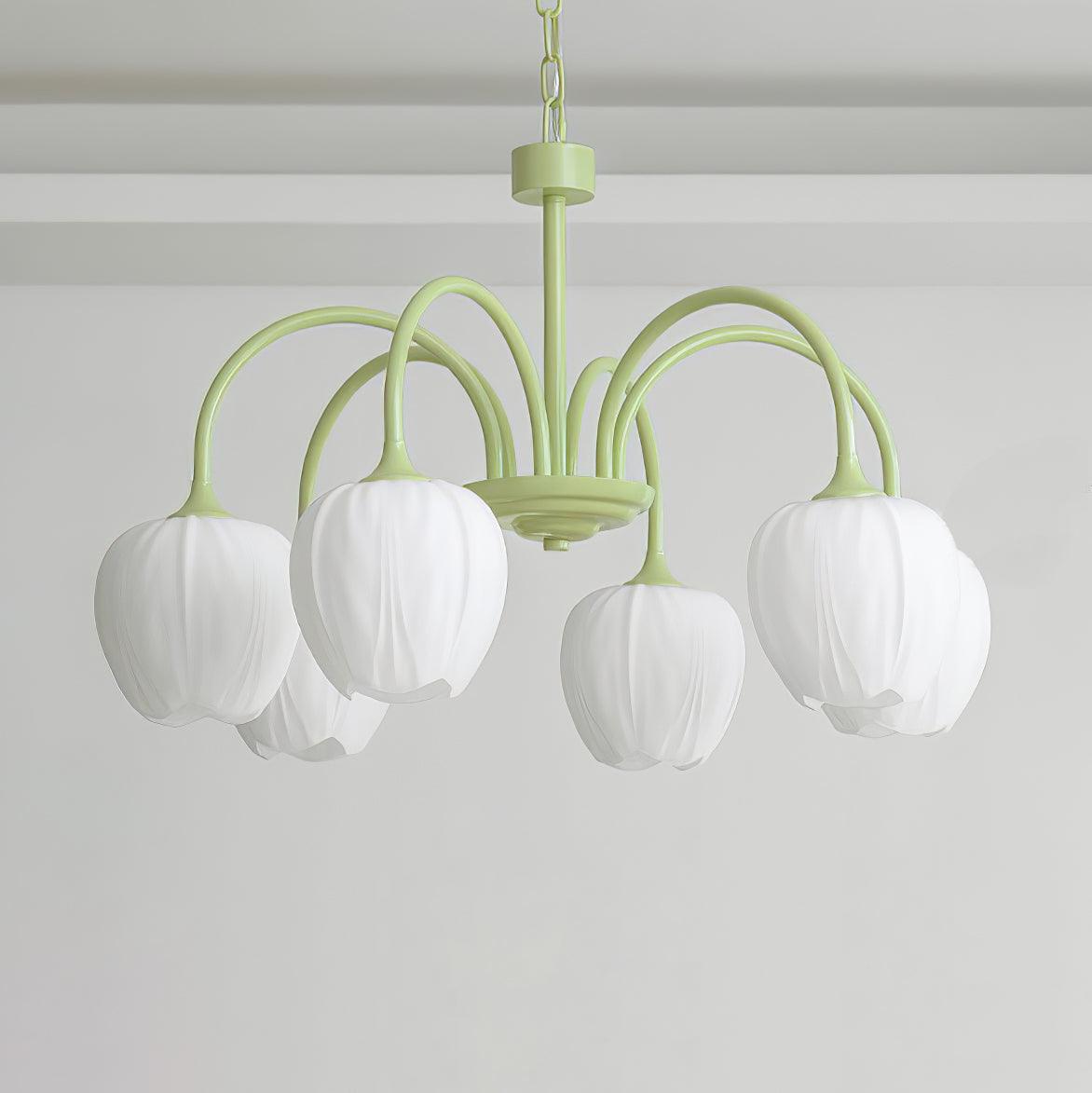 Beautiful Green Glass Pendant Lamp