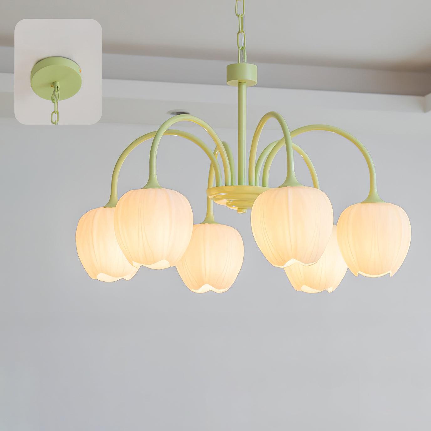 Beautiful Green Glass Pendant Lamp