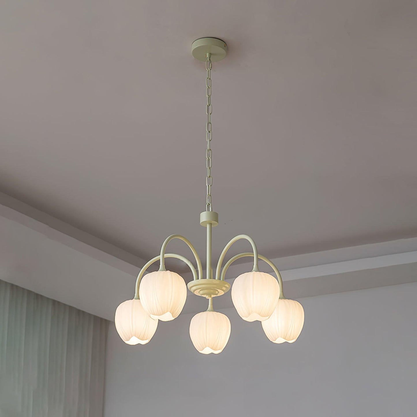 Beautiful Green Glass Pendant Lamp