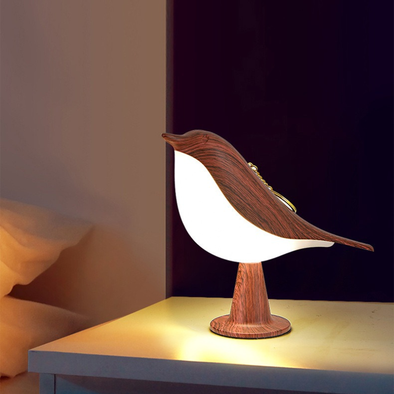 Colorful LED Nightlight with Touch Control and Bird Shape