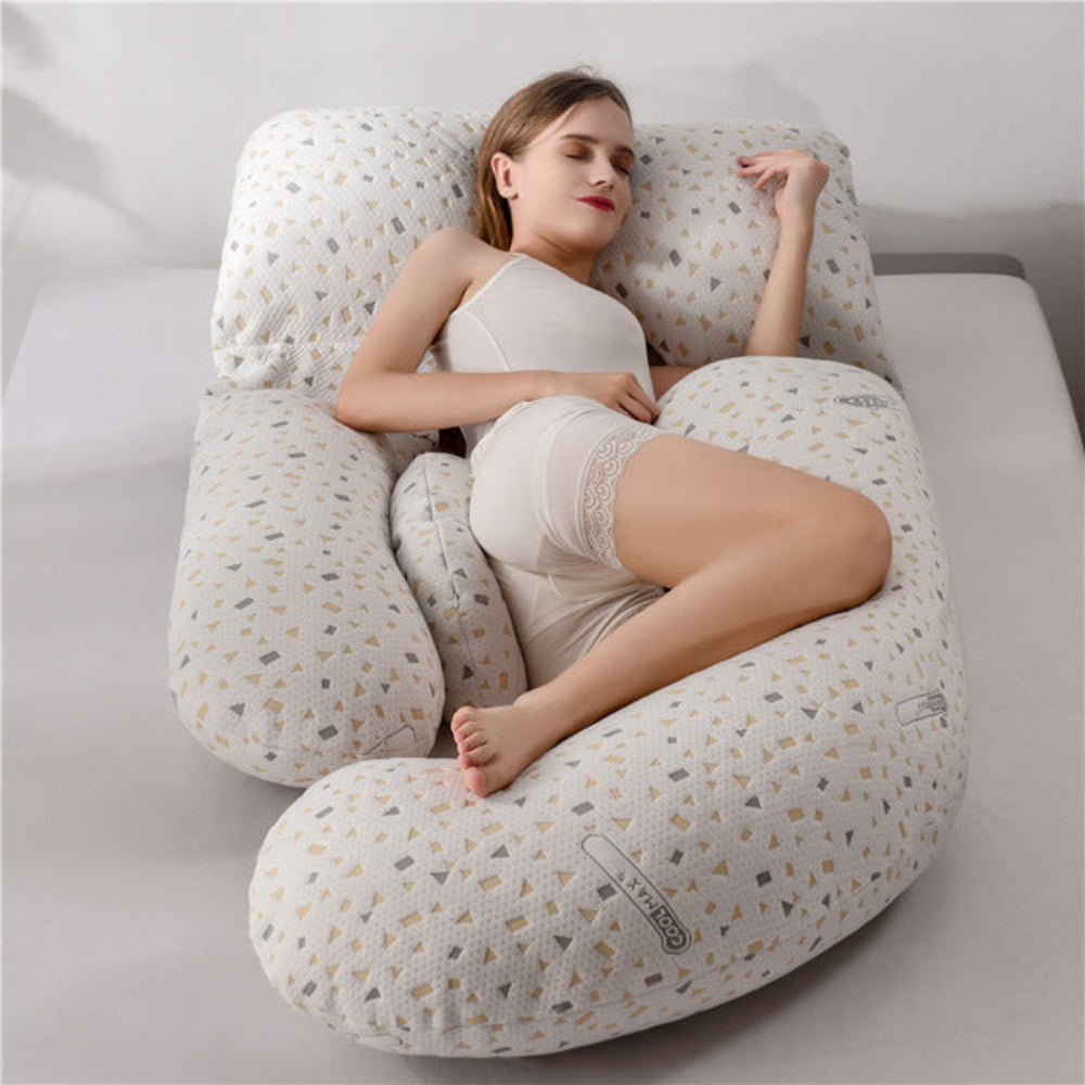 Contoured Maternity Pillow for Comfortable Full Body Rest