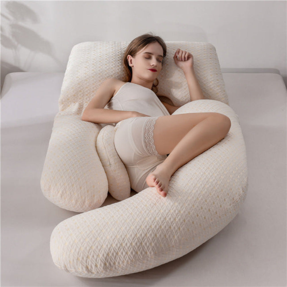 Contoured Maternity Pillow for Comfortable Full Body Rest