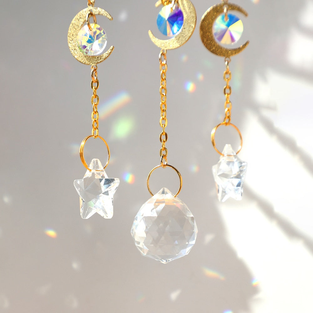 Shiny Crystal Moon Wall Art