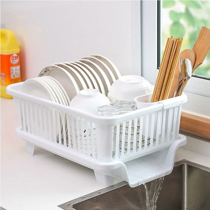 Compact Stainless Steel Kitchen Dish Holder - Luxicro