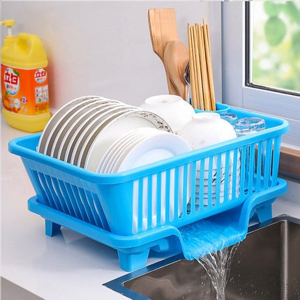 Compact Stainless Steel Kitchen Dish Holder
