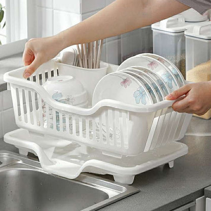 Compact Stainless Steel Kitchen Dish Holder