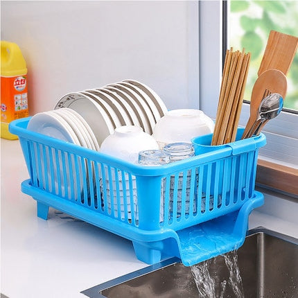 Compact Stainless Steel Kitchen Dish Holder