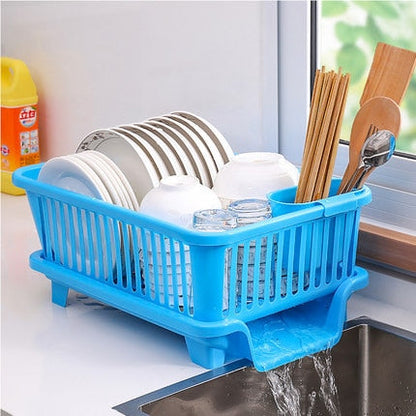 Compact Stainless Steel Kitchen Dish Holder