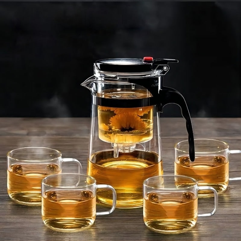 Premium Heatproof Glass Tea Infuser Pot