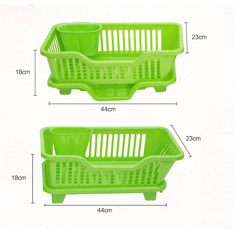 Compact Stainless Steel Kitchen Dish Holder