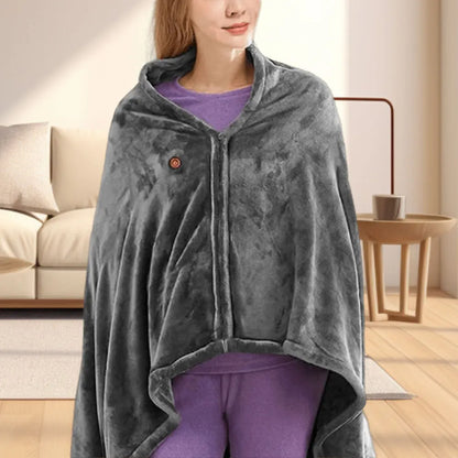 Cozy Electric Fleece Blanket with USB and 3 Heat Settings