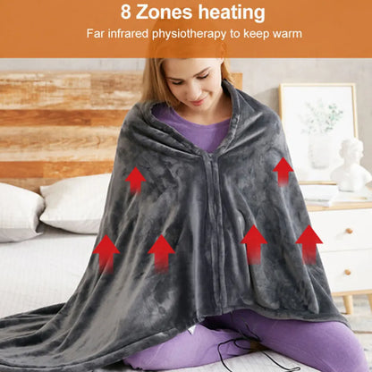 Cozy Electric Fleece Blanket with USB and 3 Heat Settings