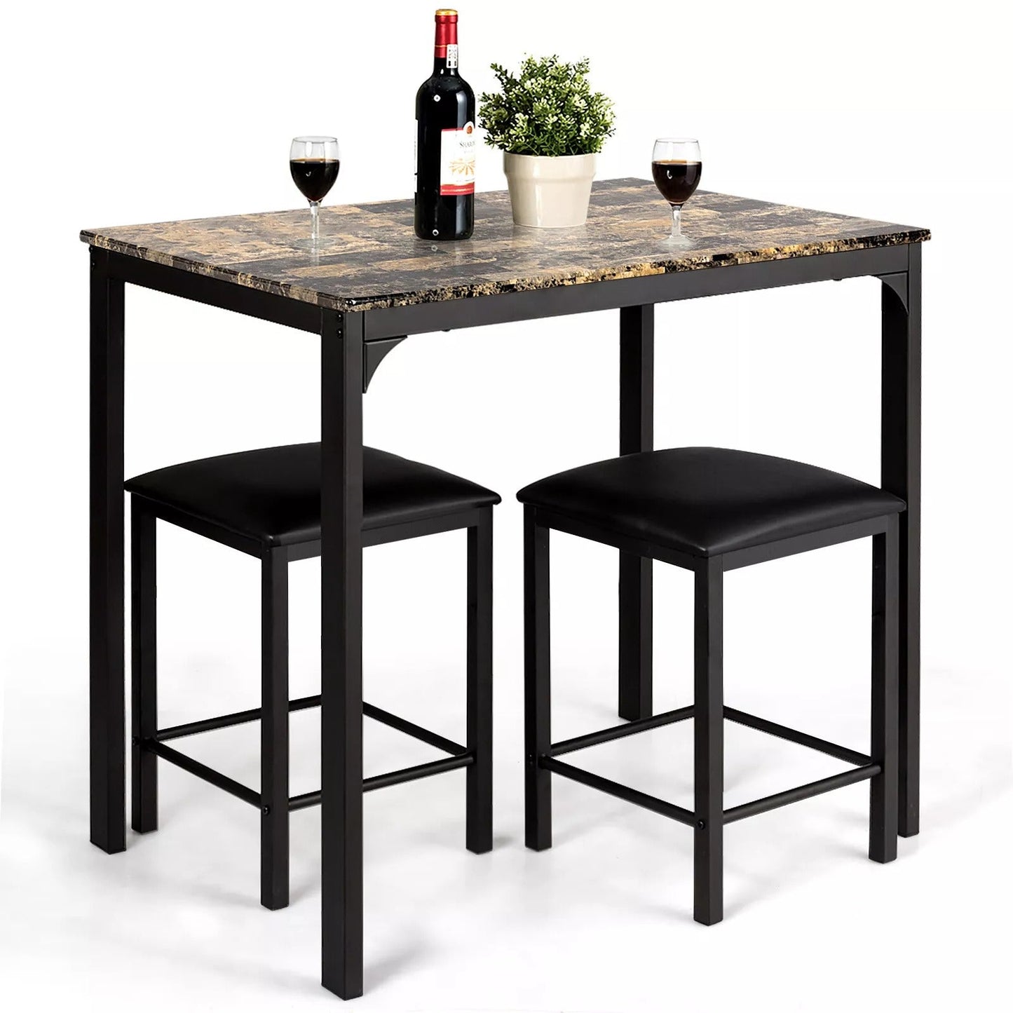 Compact 2 Piece Kitchen Table Set - Luxicro