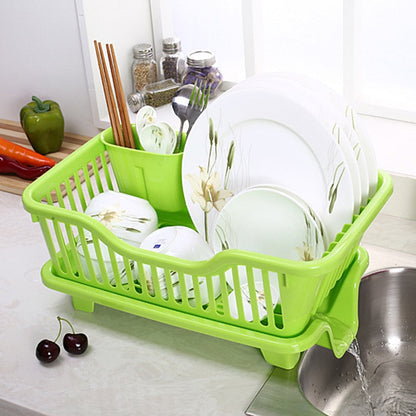 Compact Stainless Steel Kitchen Dish Holder