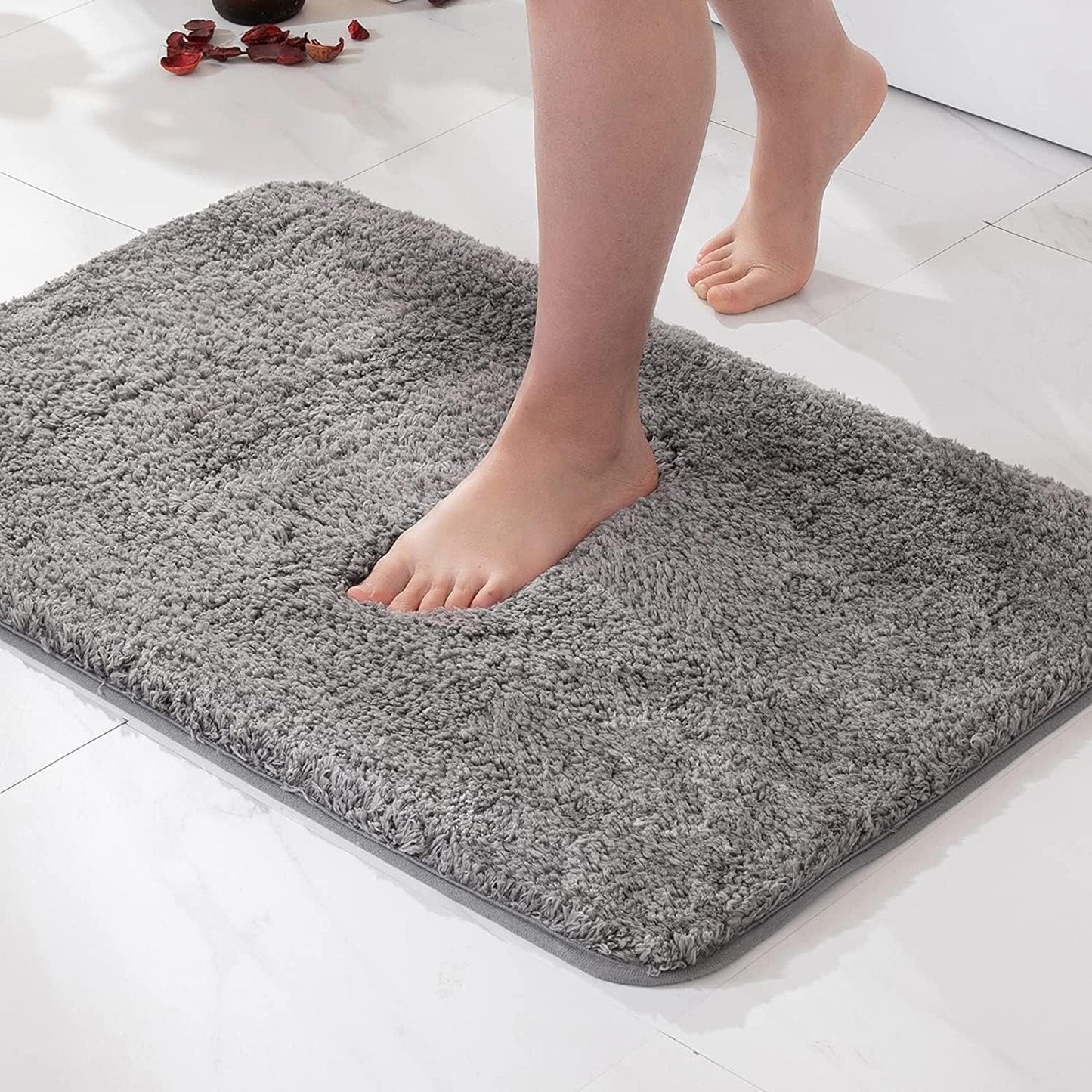 Soft Absorbent Bathroom Rug Non Slip Quick Dry - Luxicro