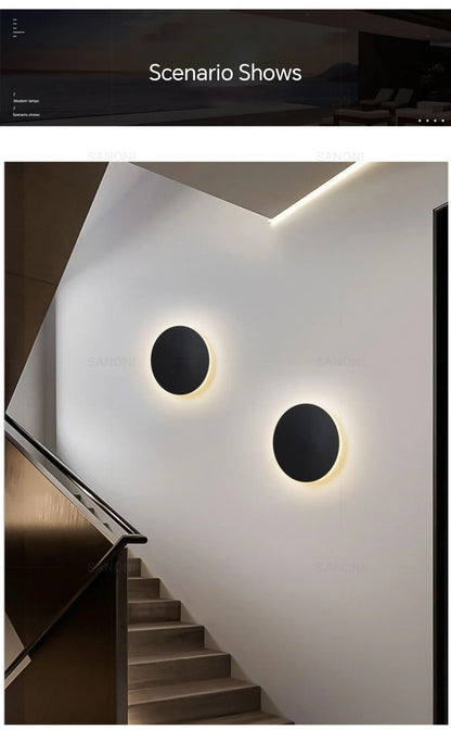 Round Contemporary LED Light Fixture