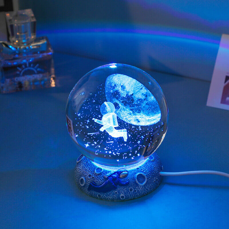 Vibrant Sea Globe LED Bedside Lamp