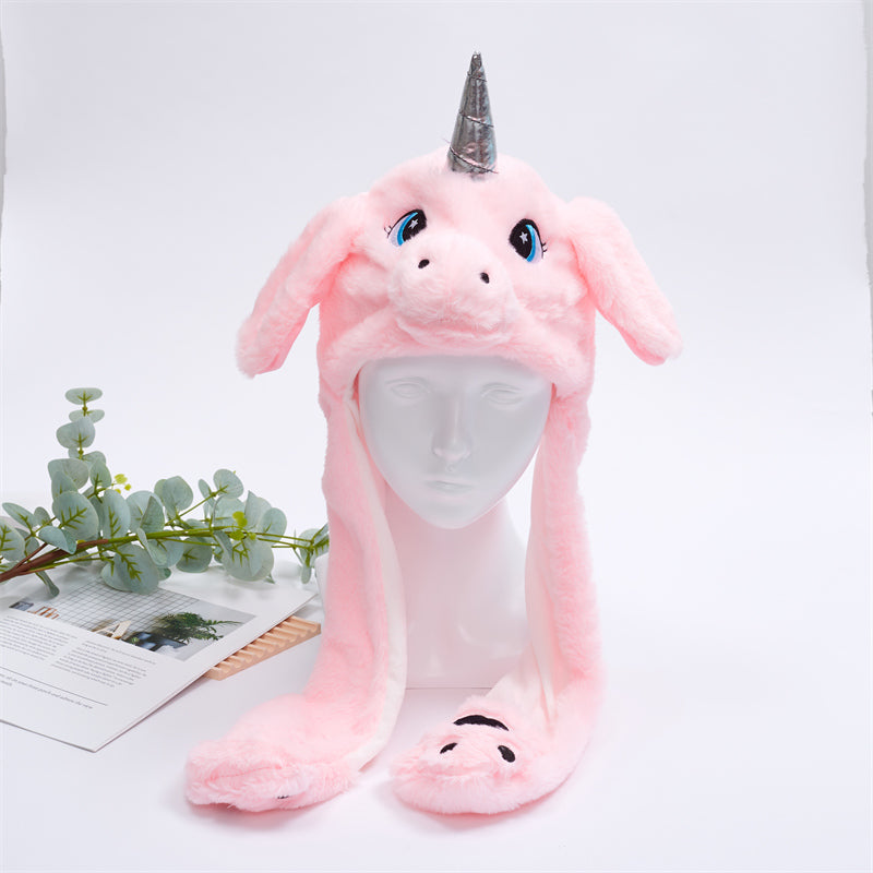 Cute Rabbit Beanie with Ear Flaps
