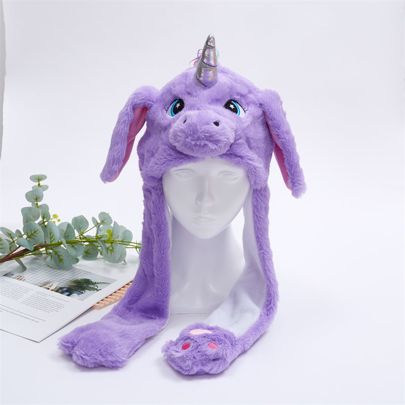 Cute Rabbit Beanie with Ear Flaps