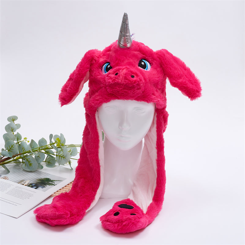 Cute Rabbit Beanie with Ear Flaps