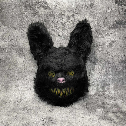 Creepy Synthetic Fur Costume Mask for Adults - Luxicro