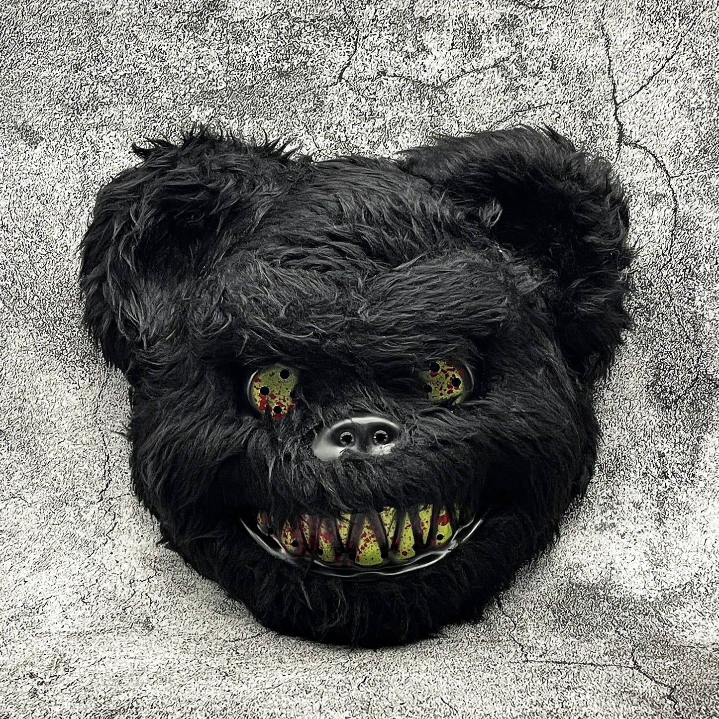 Creepy Synthetic Fur Costume Mask for Adults