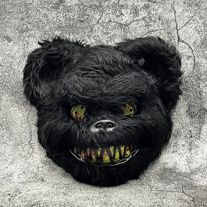 Creepy Synthetic Fur Costume Mask for Adults