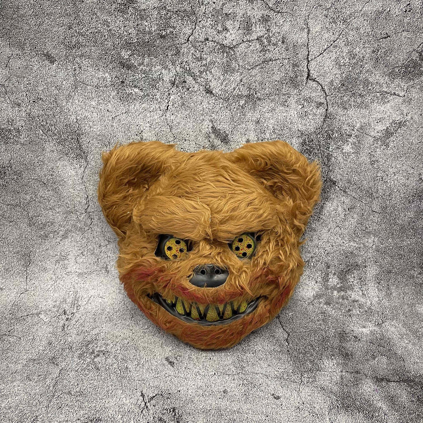 Creepy Synthetic Fur Costume Mask for Adults