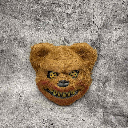 Creepy Synthetic Fur Costume Mask for Adults