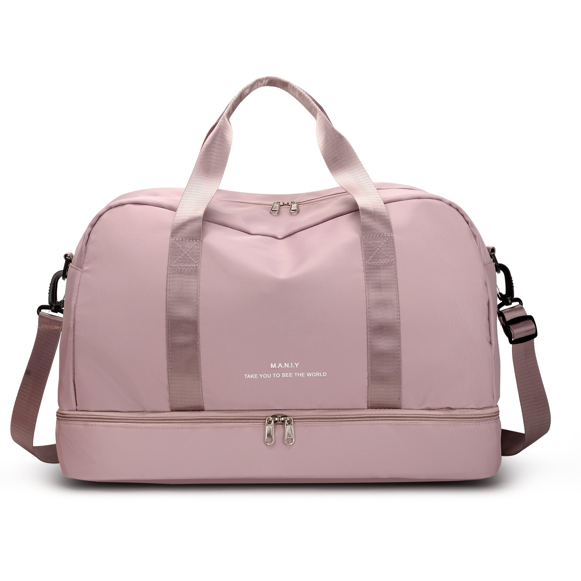 Large Water Resistant Travel Duffel Bag Vegan Leather - Luxicro