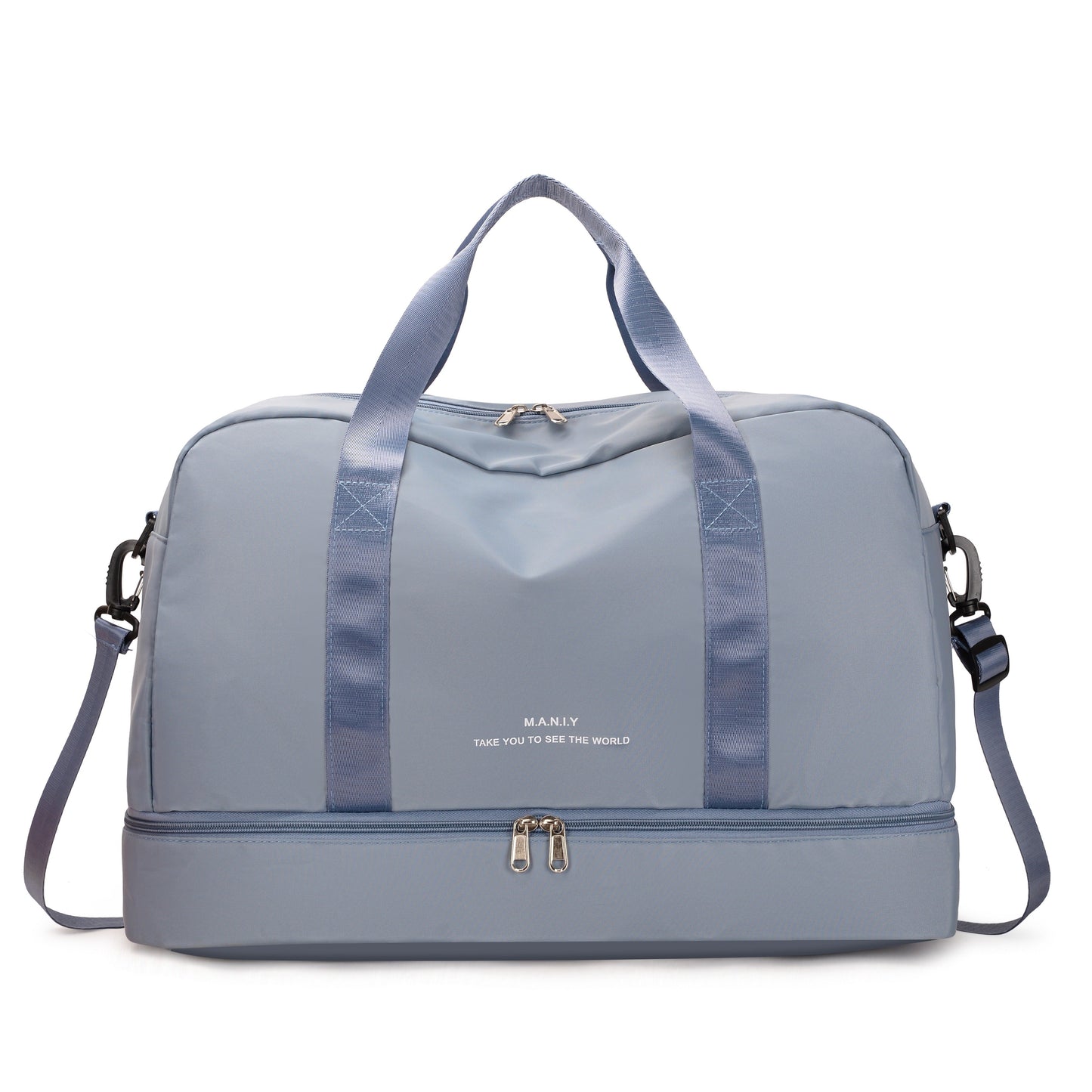 Large Water Resistant Travel Duffel Bag Vegan Leather
