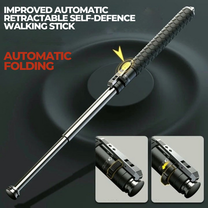 Tactical Folding Walking Stick for Safety and Protection - Luxicro