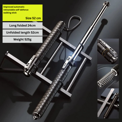 Tactical Folding Walking Stick for Safety and Protection