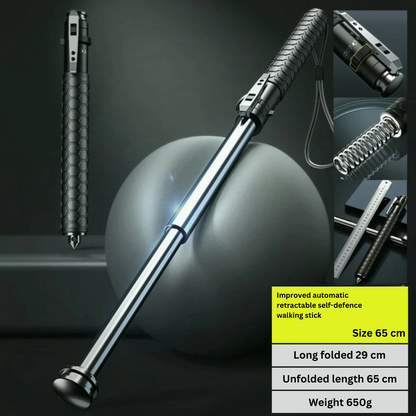Tactical Folding Walking Stick for Safety and Protection