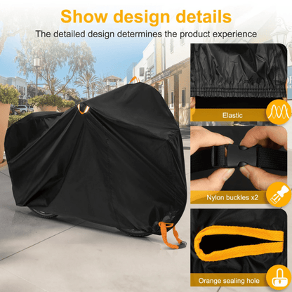 Waterproof Bicycle Cover with Windproof Design