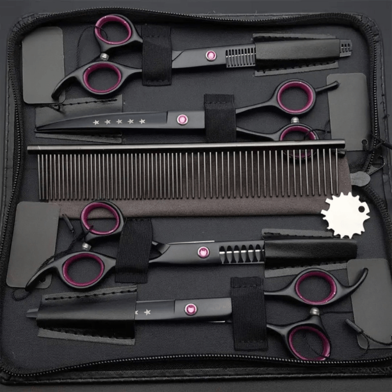 Professional Pet Grooming Kit Sharp Scissors Set