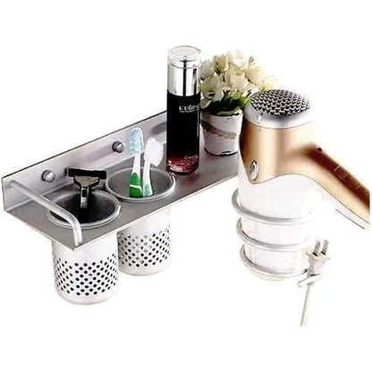 Compact Wall Mount Hair Dryer Holder - Luxicro