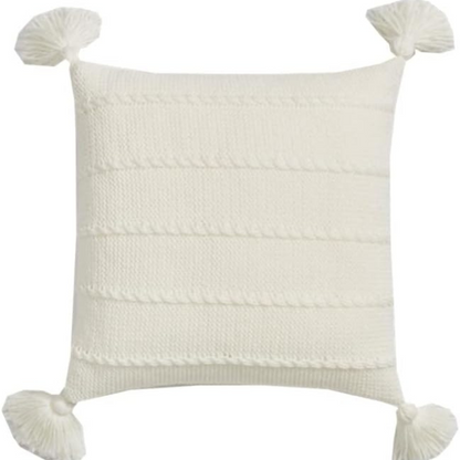 Cozy Pom Pom Throw Pillow