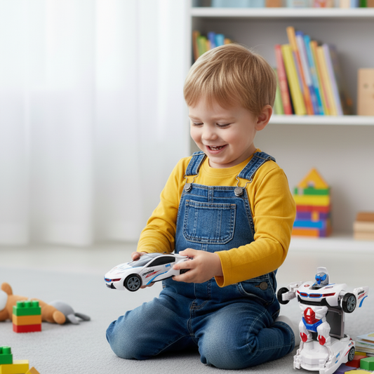 Cool Transforming Cop Car Toy - Luxicro