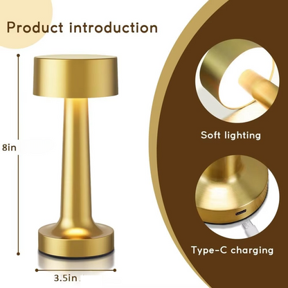 Stylish Touch Table Lamp with LED Night Light