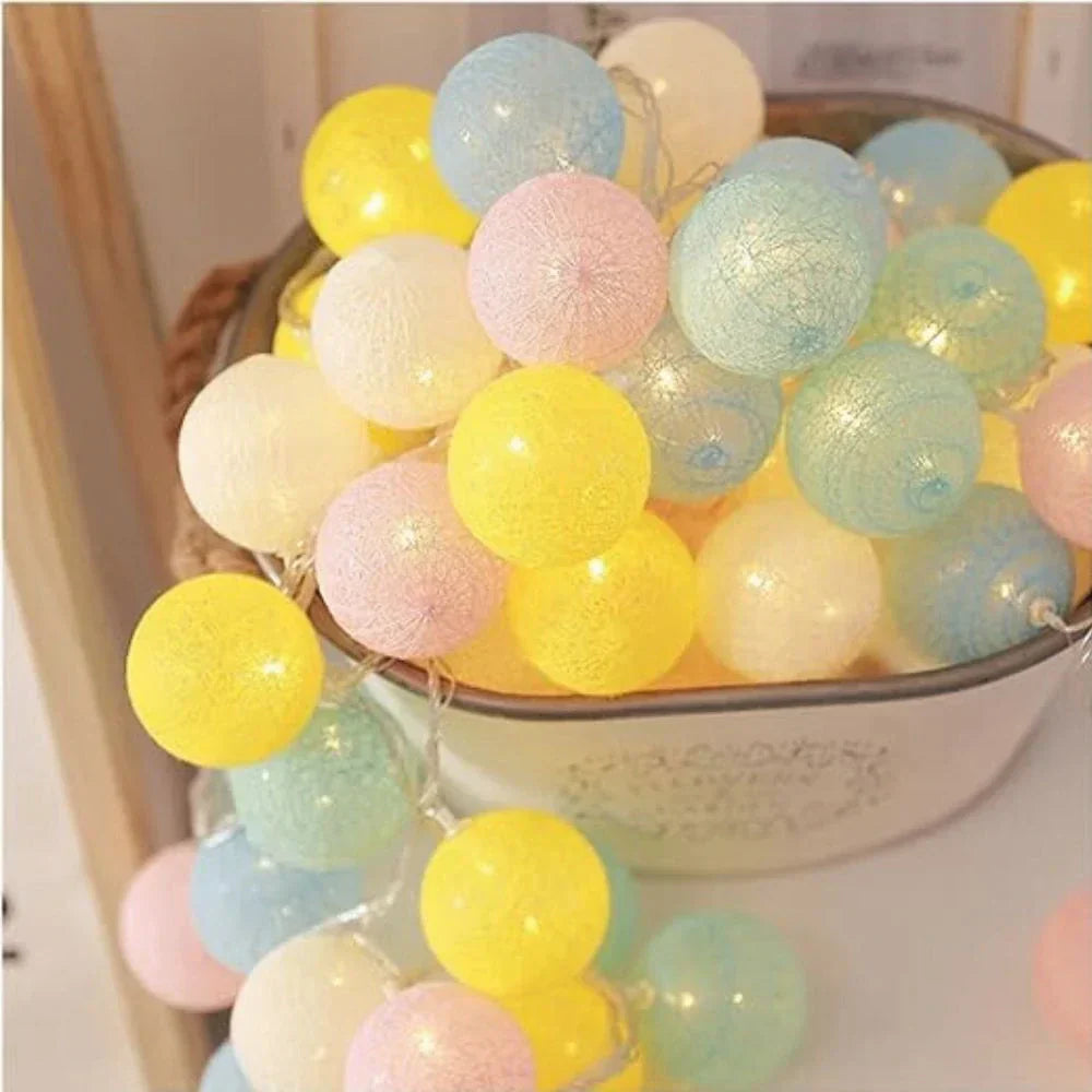 Soft Ivory Fairy Light String Decoration