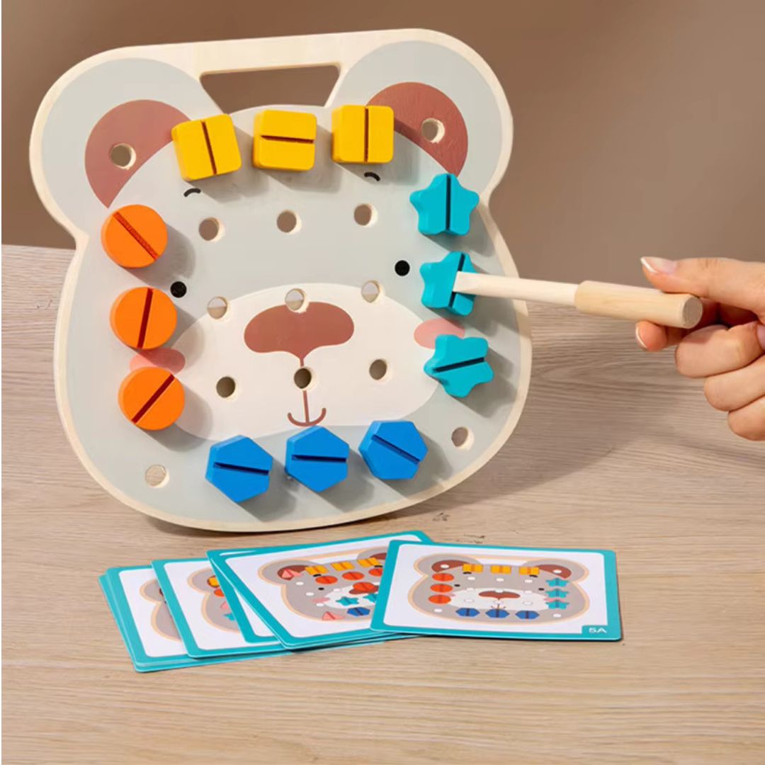 Vibrant Wood Craft Board for Children's Art Project
