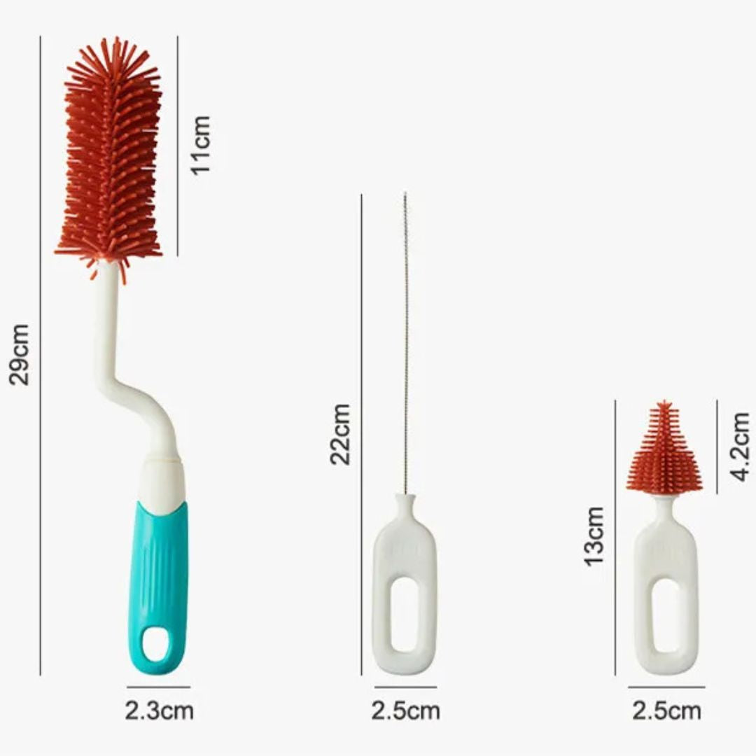 Newborn Feeding Bottle Cleaner Brush Kit