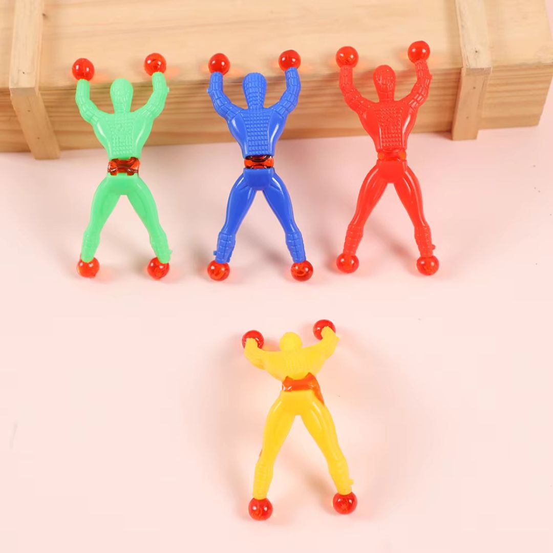 Fun Kids Wall Climber Figure Playset 10-Pack