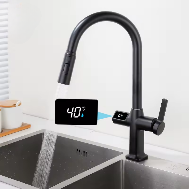 Stainless Touchless Kitchen Faucet with Rotating Spout - Luxicro