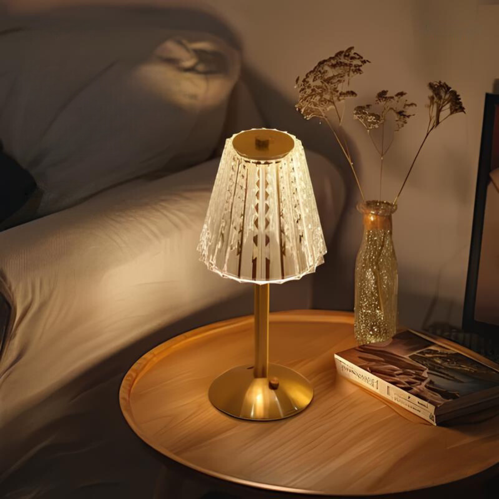 Elegant Clear Office Table Lamp
