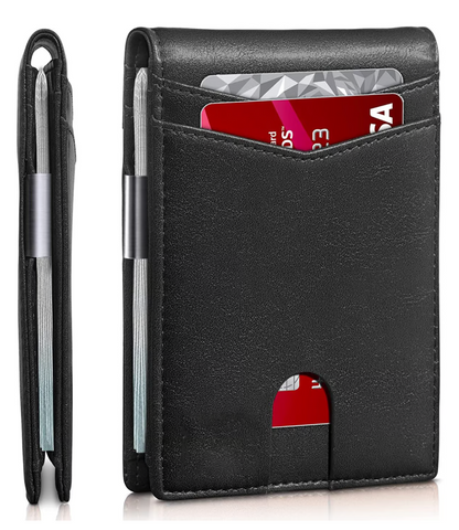 Protective Thin Leather RFID Wallet for Men