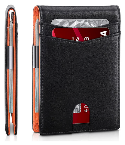 Protective Thin Leather RFID Wallet for Men