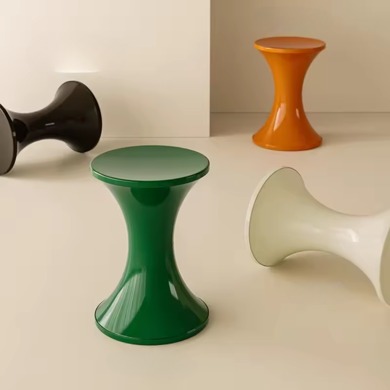 Modern Round Accent Table with Slim Profile