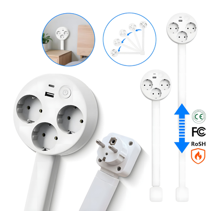 Flexible USB Power Outlet Wall Plate